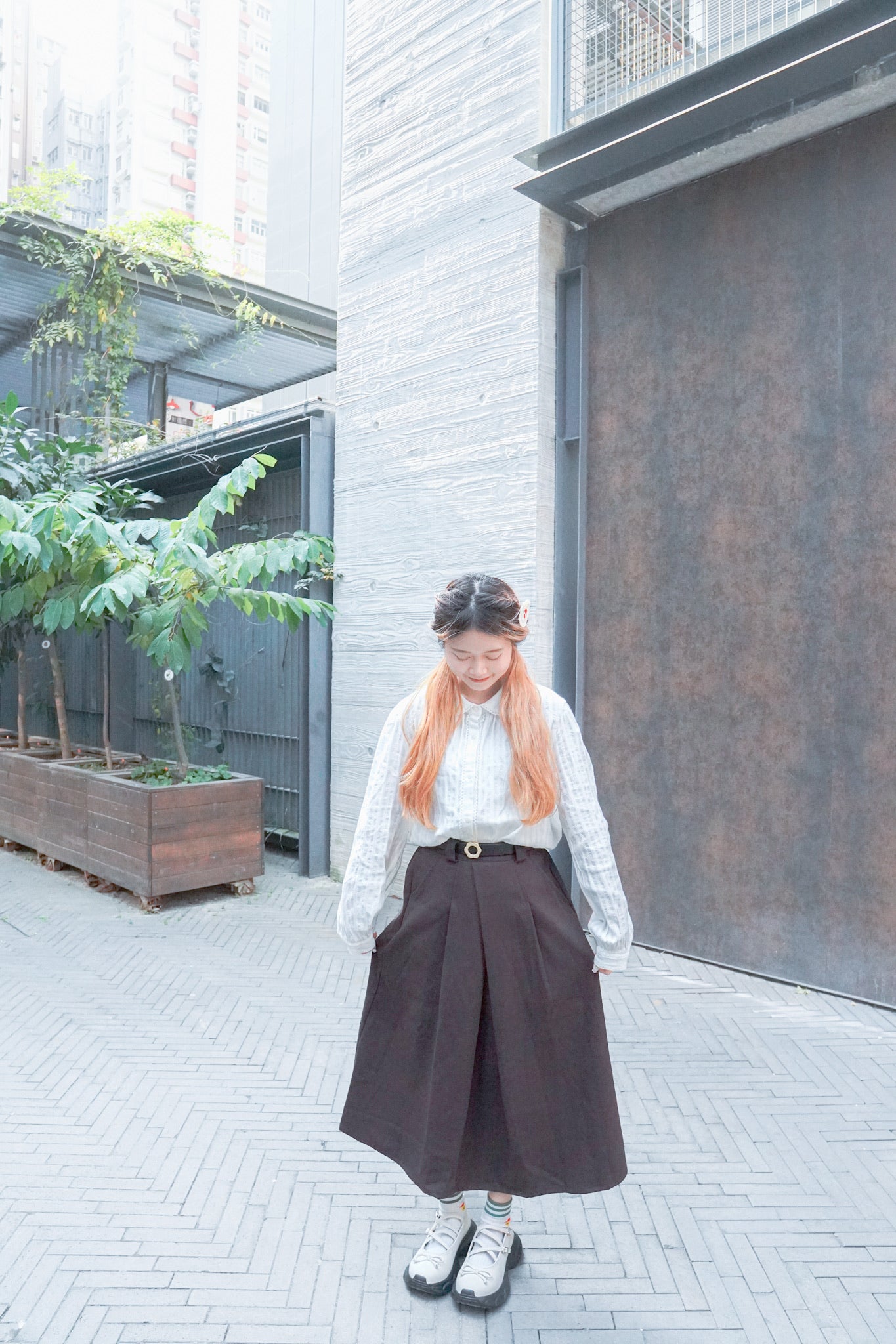 <現貨> 自家製 厚實保暖♡毛呢直筒半身長裙|兩色入