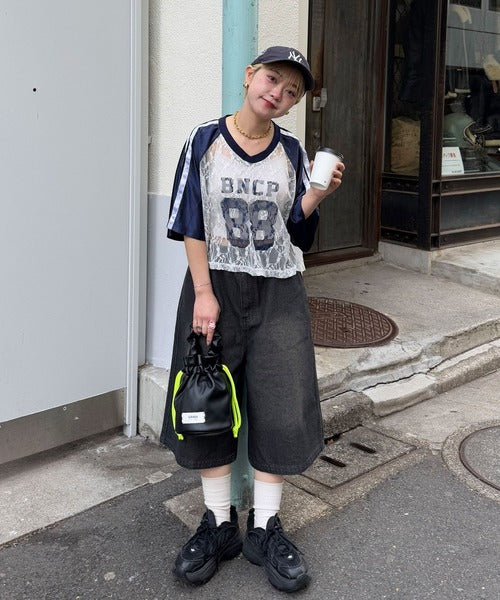 <預訂> JP 日牌CP 超人氣!透透蕾絲短袖球Tee|三色入