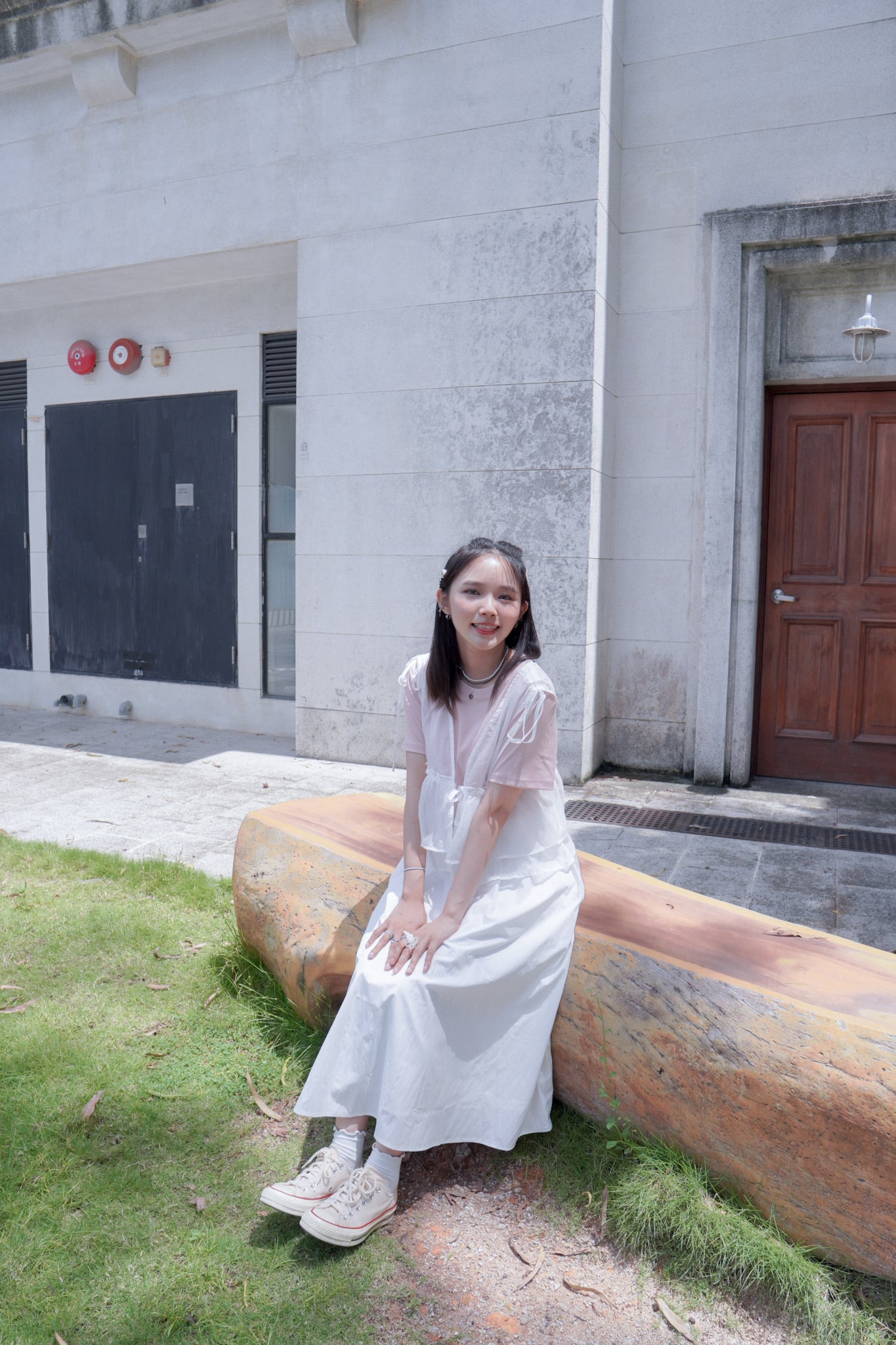 <現貨> 自家製 不會皺! 夏日口袋A字半身長裙|兩色入