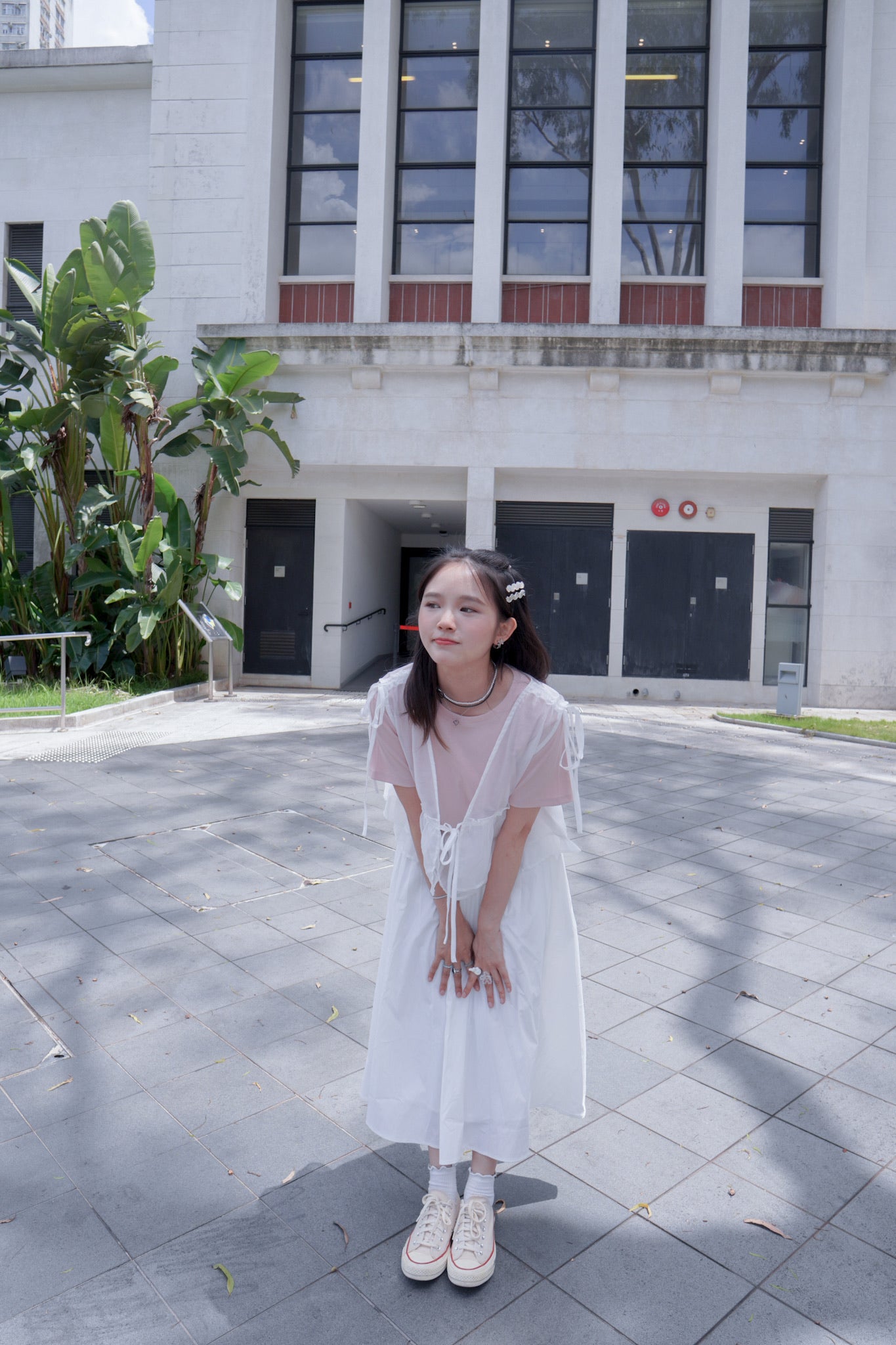 <現貨> 自家製 不會皺! 夏日口袋A字半身長裙|兩色入