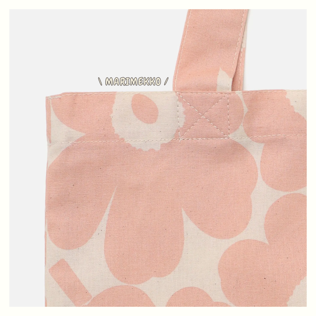 <預訂> JP 日本限定珊瑚粉色!Marimekko Mini Unikko Tote Bag♡