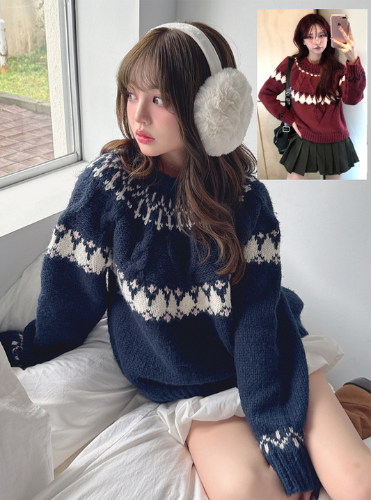 <預訂> 北歐風節日針織上衣|五色入