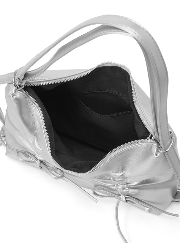 <預訂> JP 2-Ways 褶皺蝴蝶結單肩袋/背包|四色入