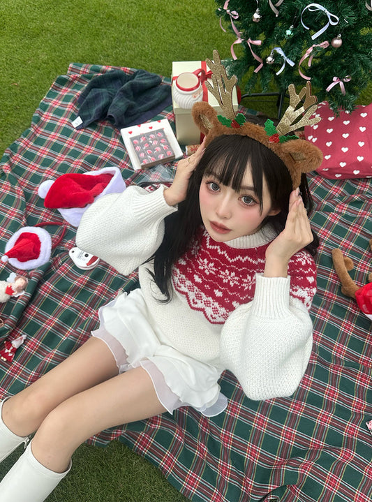 <預訂> 北歐風針織上衣|三色入