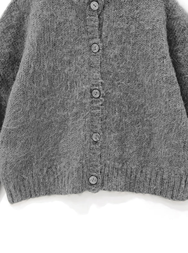 <預訂> JP 百搭易襯!落肩馬海毛針織開胸外套|四色入