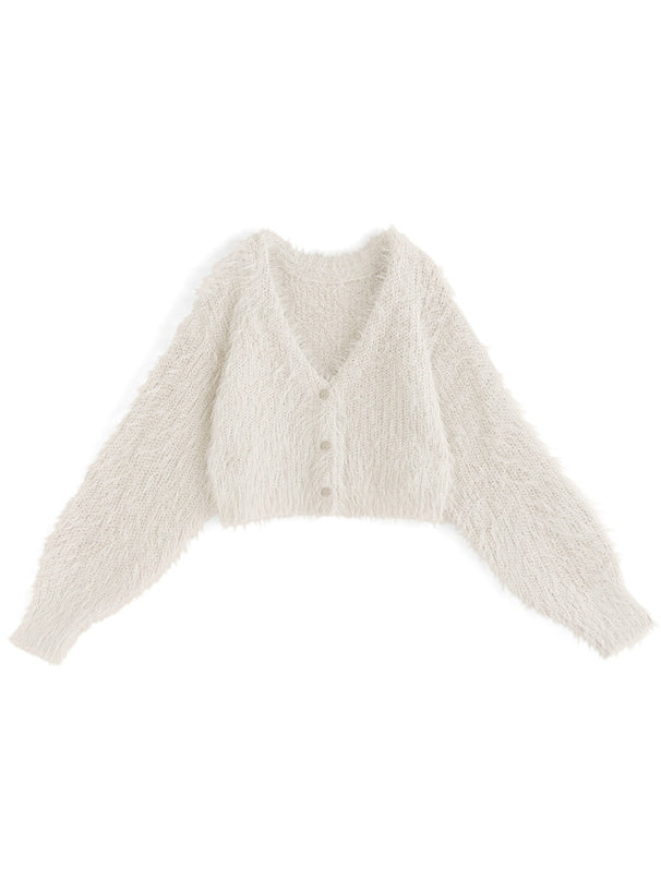 <現貨> JP 羽毛針織開胸外套|五色入