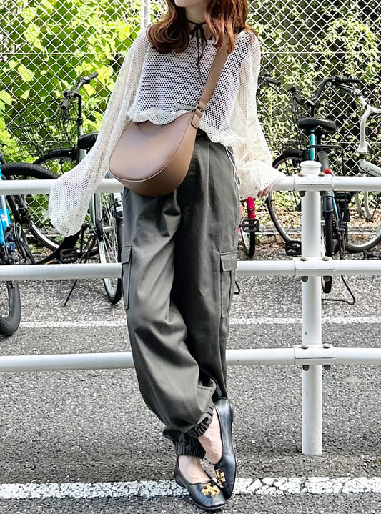 <預訂> JP 街頭風抽繩網眼上衣