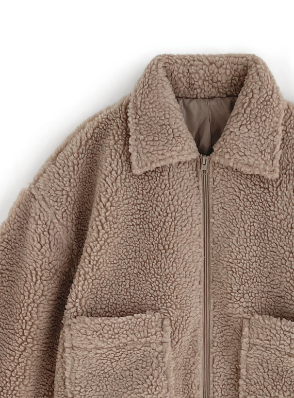 <預訂> 小眾反領毛皮夾克Jacket|三色入