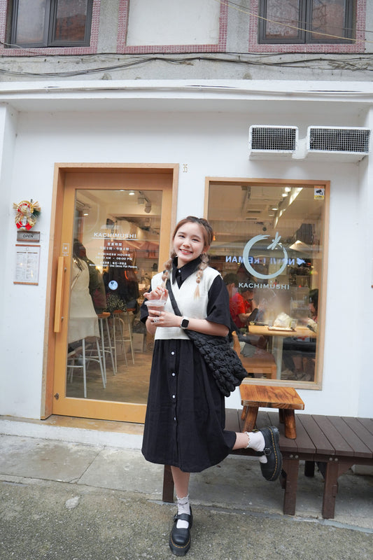 <現貨> 大熱回歸 售出200+🔥棉質鈕扣恤衫連身長裙|三色入