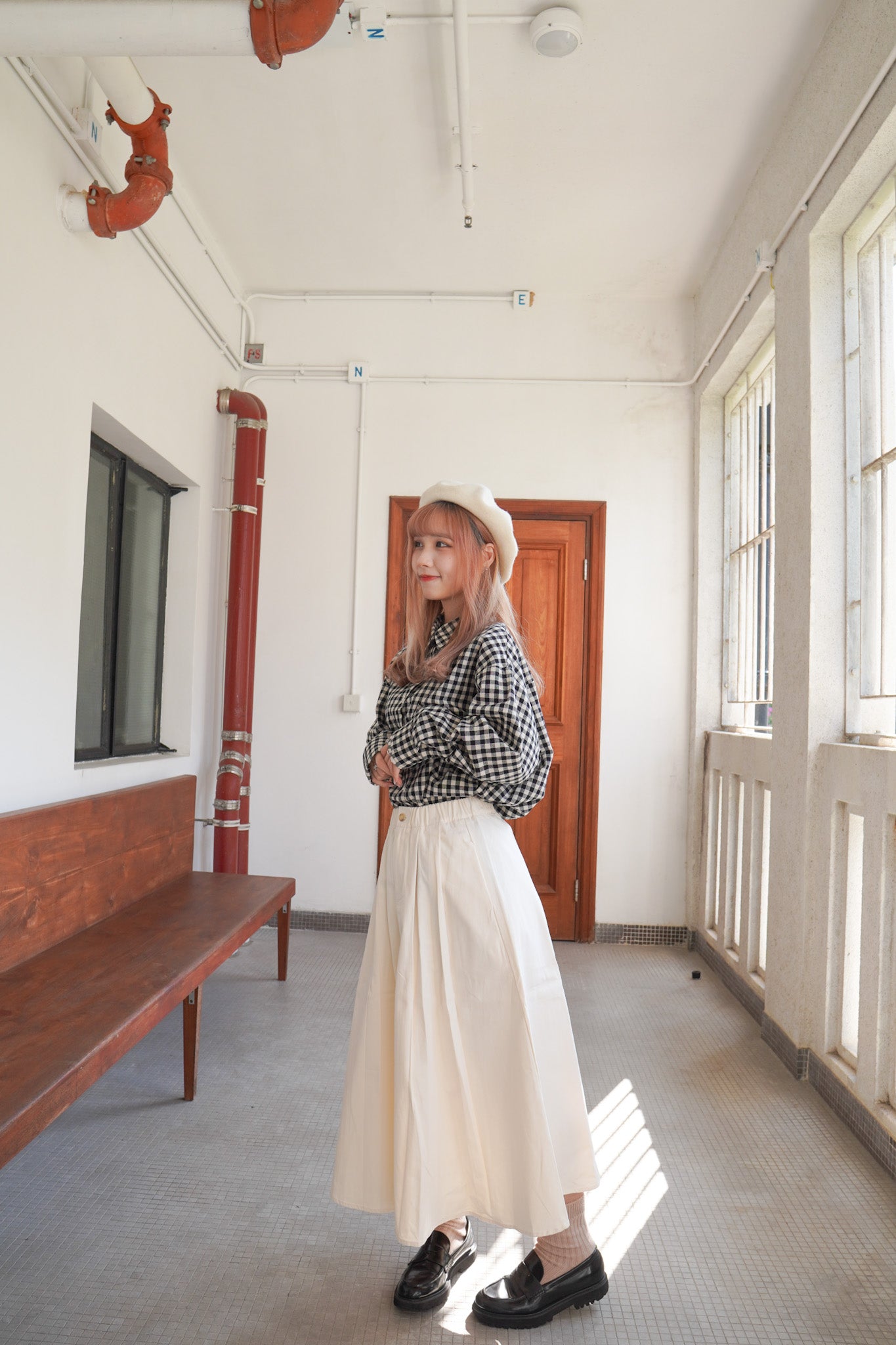 <現貨> comeback♡ 自家製 365Daily 彈性寬鬆傘型半身長裙|三色入