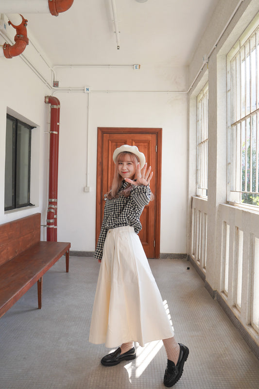 <現貨> comeback♡ 自家製 365Daily 彈性寬鬆傘型半身長裙|三色入