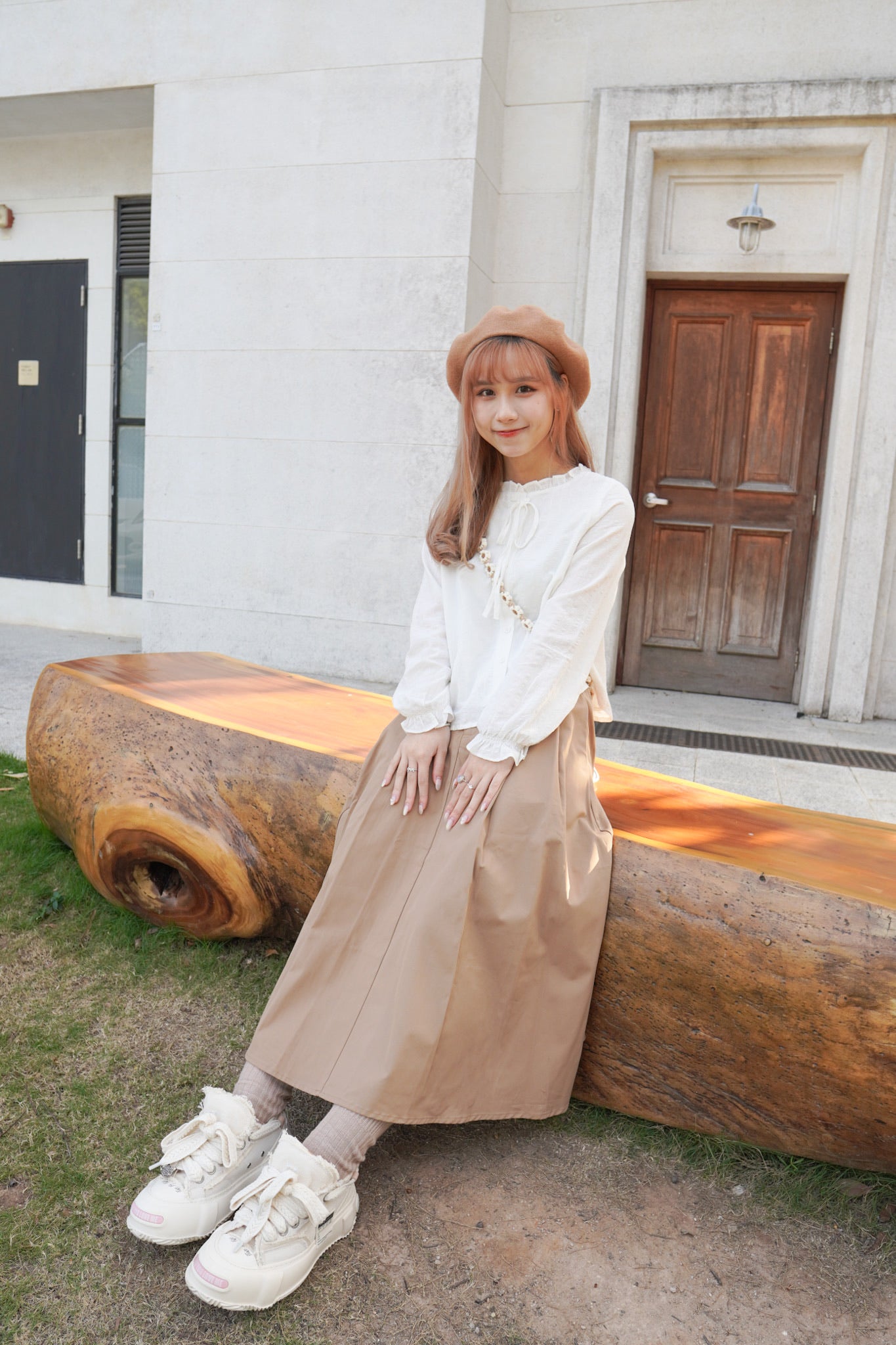 <現貨> comeback♡ 自家製 365Daily 彈性寬鬆傘型半身長裙|三色入