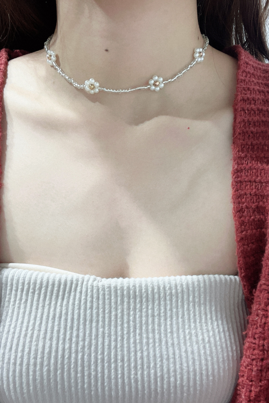 <現貨> 日牌Apres Jour 花花串珠頸鏈