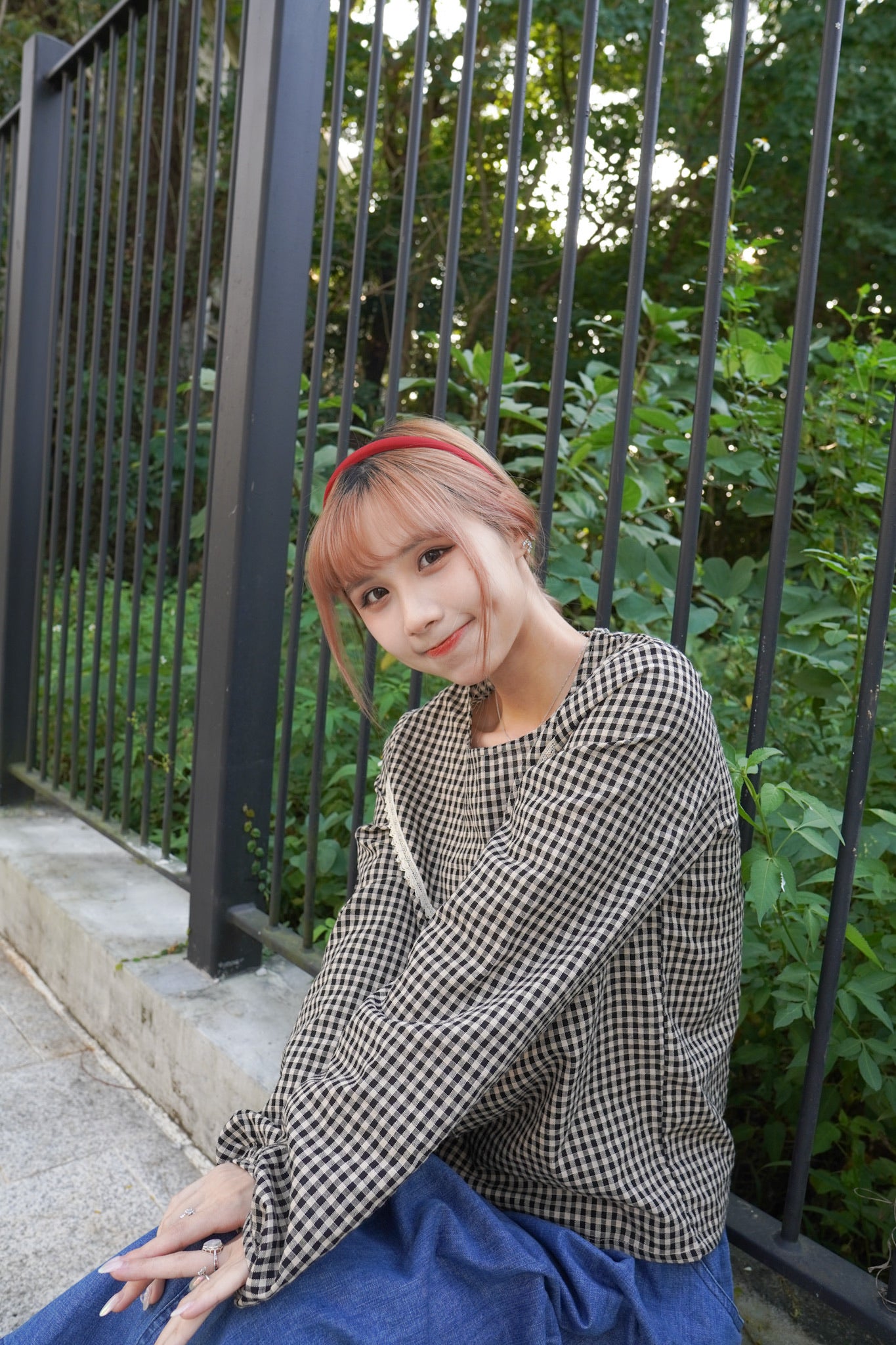 <現貨> comeback♡ 自家製 韓系Onnie感格仔蕾絲長袖上衣