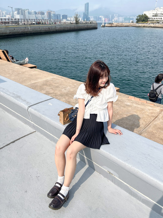 JP 2WAYS 抵著之選!兩件套綁帶荷葉邊背心上衣