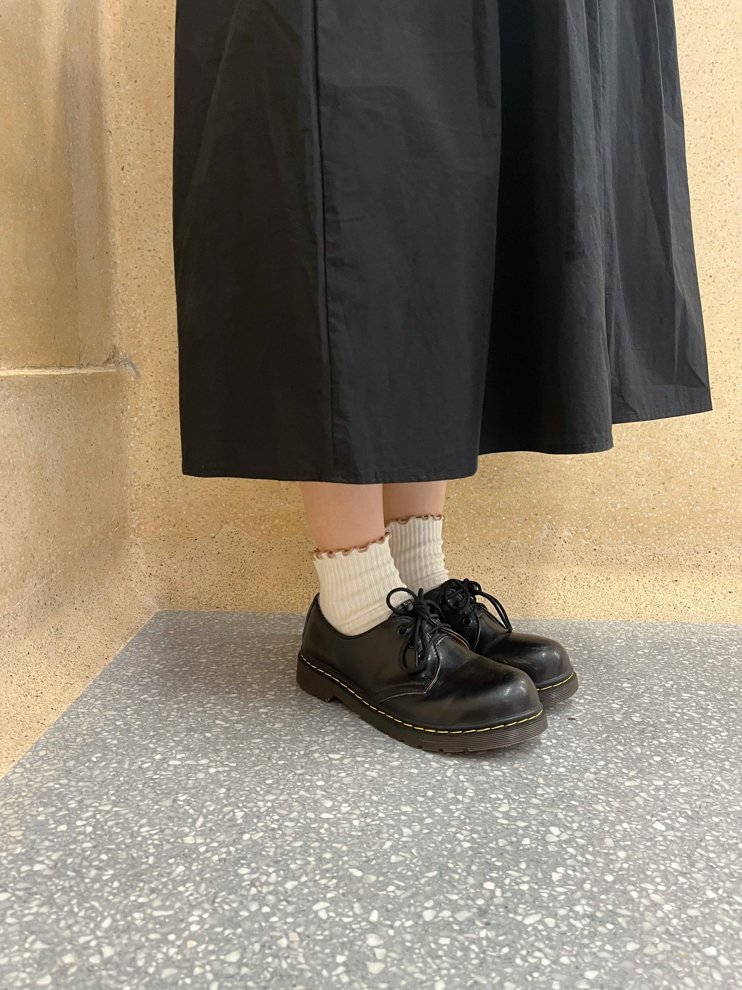 MM 不易皺!垂吊感棉質背心綁帶連身長裙