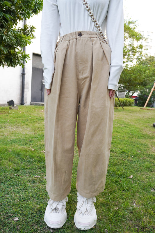 <現貨> 自家製 完美修腳型!彈性寬鬆直筒長褲