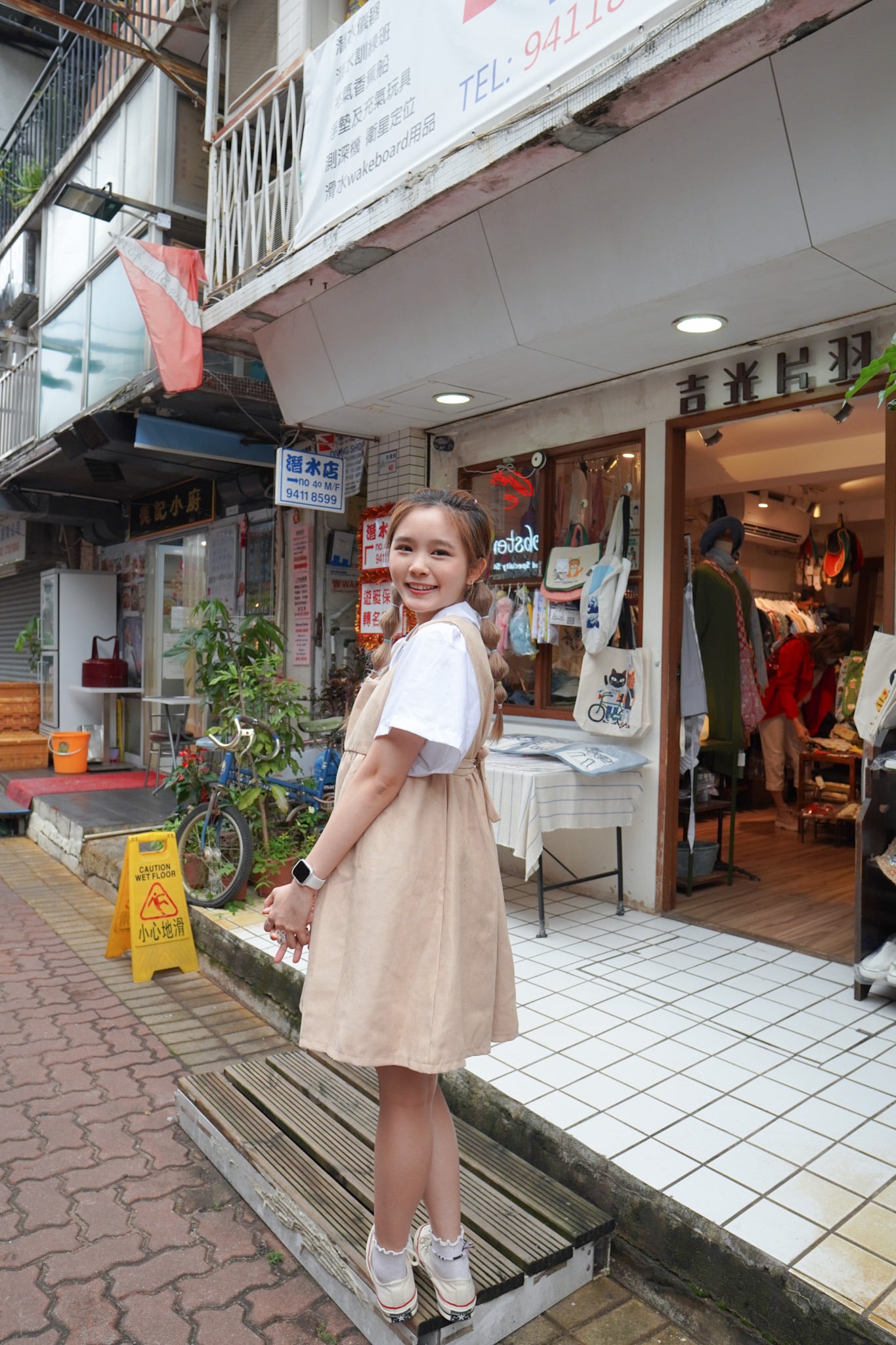 <現貨> 校園風背心綁帶連身短裙|三色入