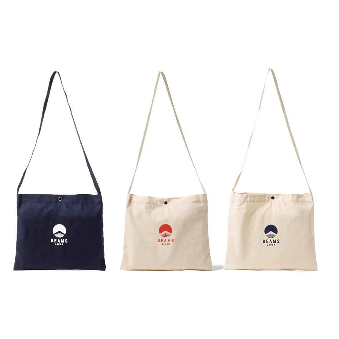 Beams Japan 經典款斜背袋 |三色入