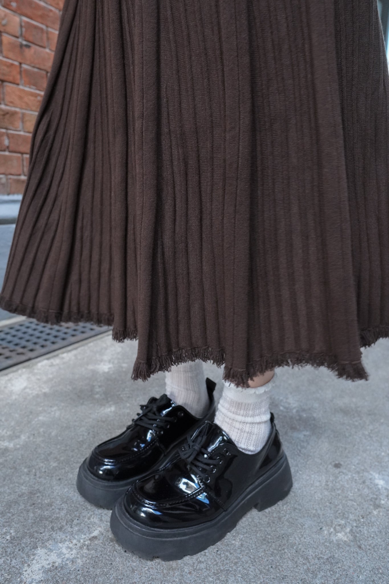 <預訂> 自家製 流蘇針織半身長裙｜兩色入