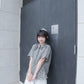 <預訂> 自家製 棉麻格紋短袖恤衫