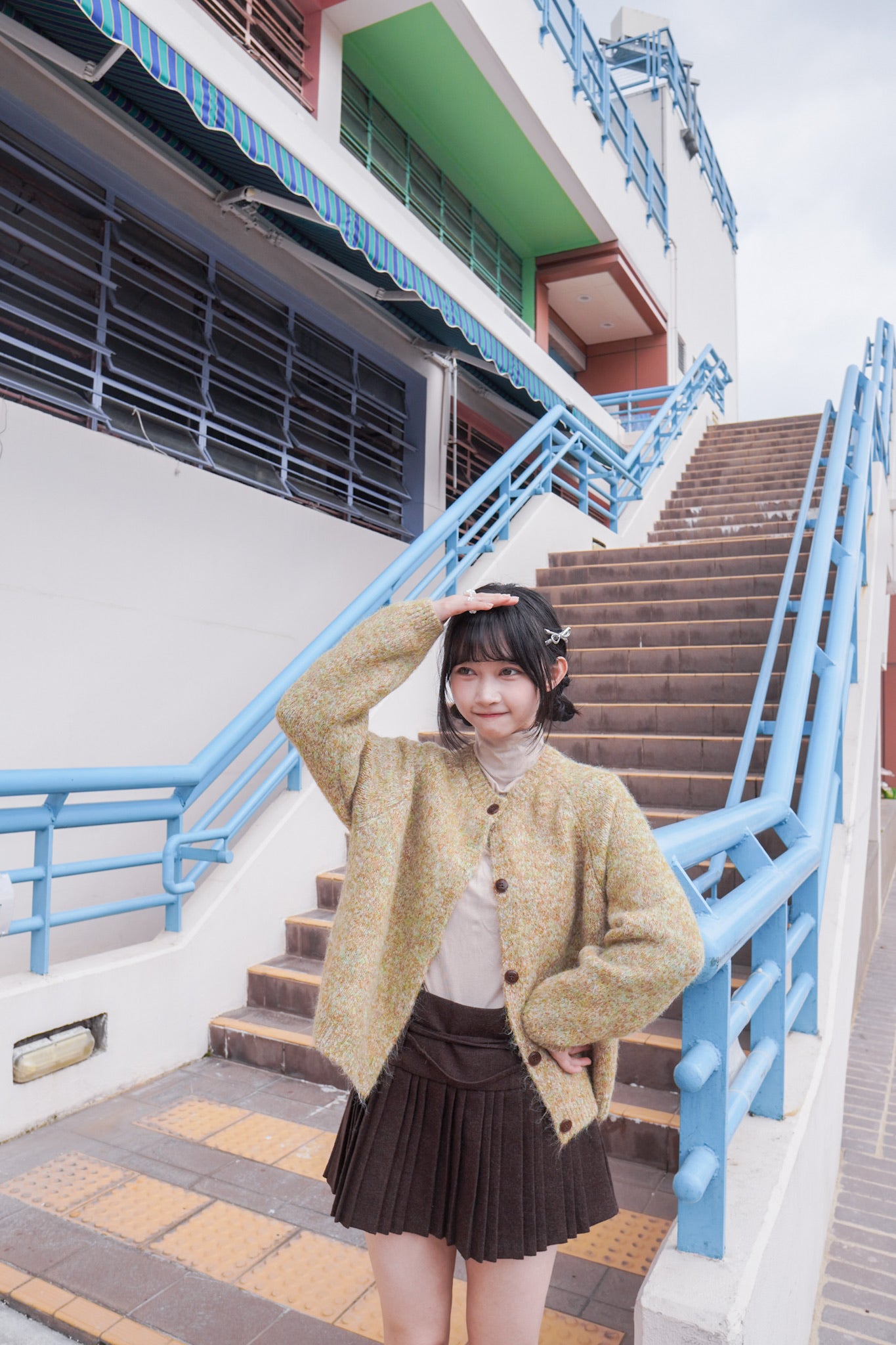 <現貨> 羊毛混紡針織冷外套｜兩色入