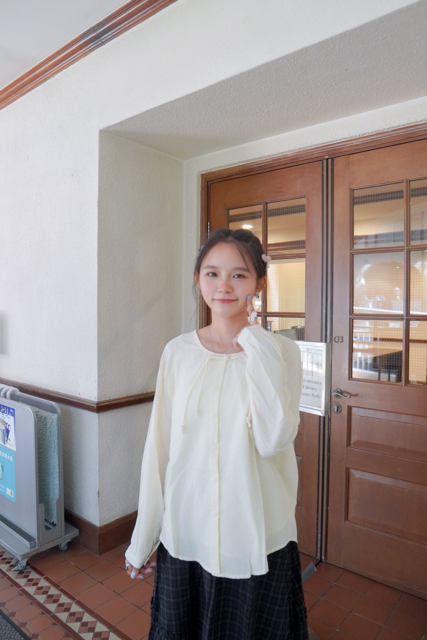 <預訂> 自家製 肌理紋鈕扣長袖裇衫