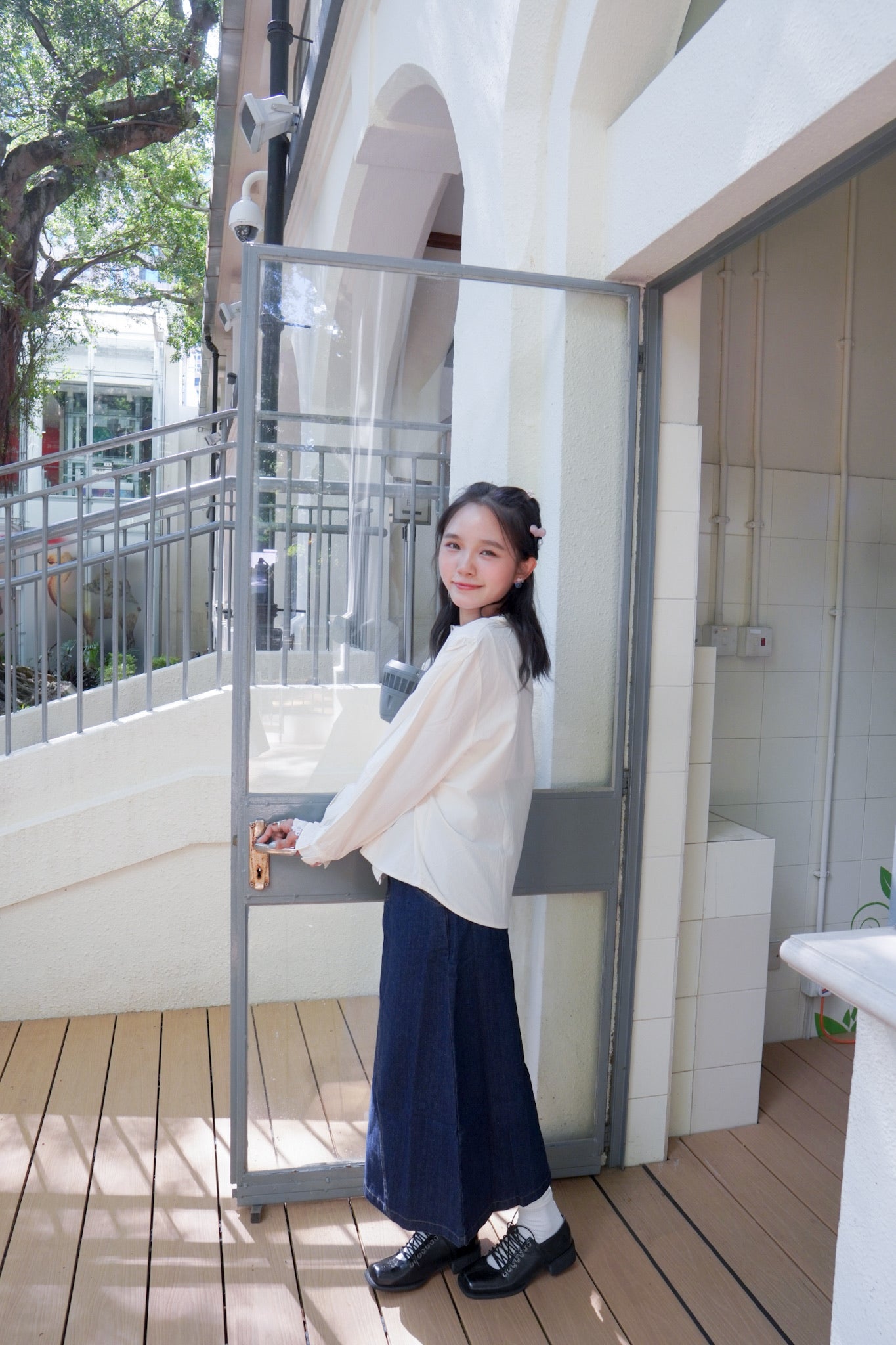 <現貨> 自家製 復古牛仔A字半身長裙