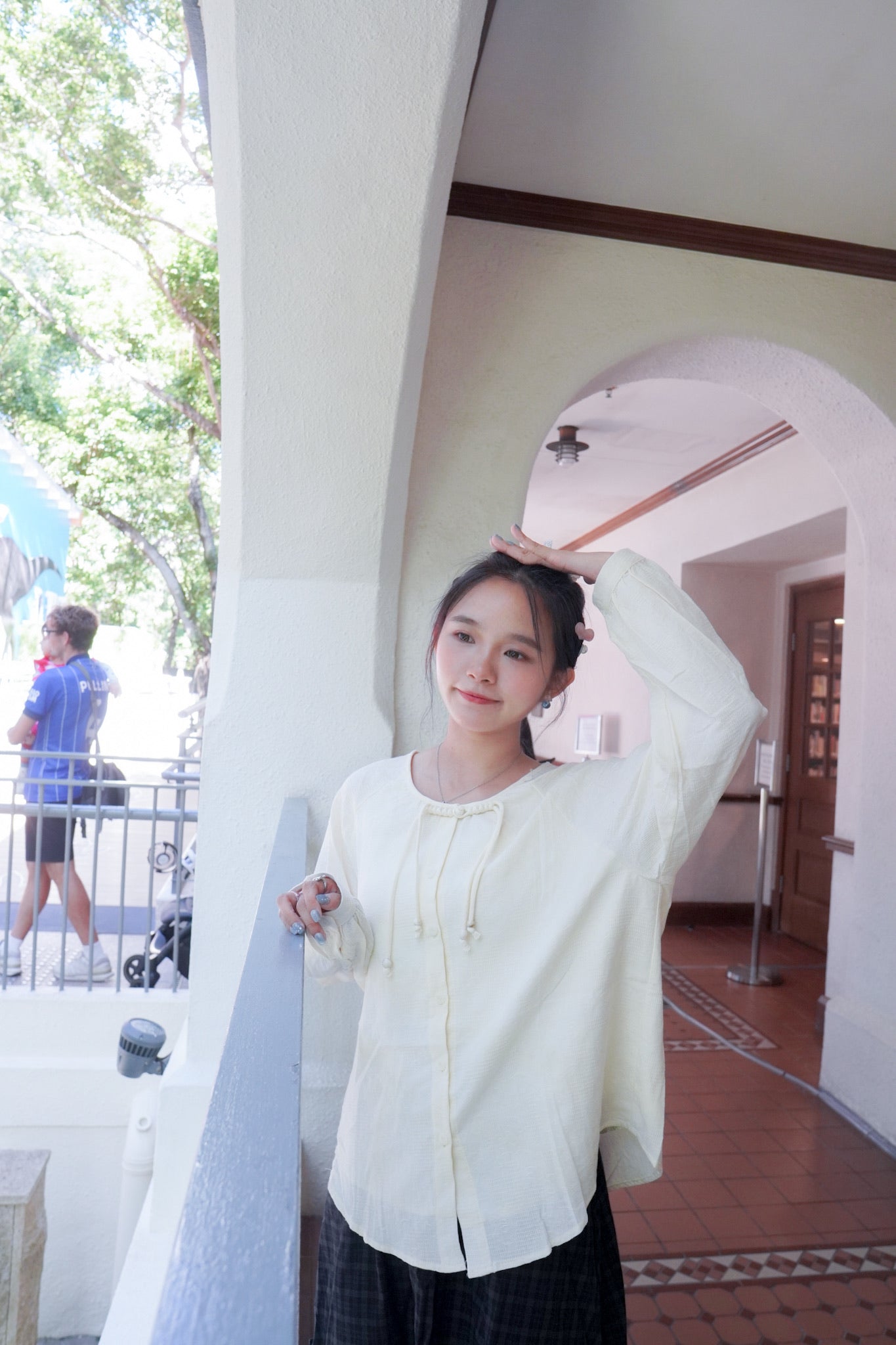 <預訂> 自家製 肌理紋鈕扣長袖裇衫