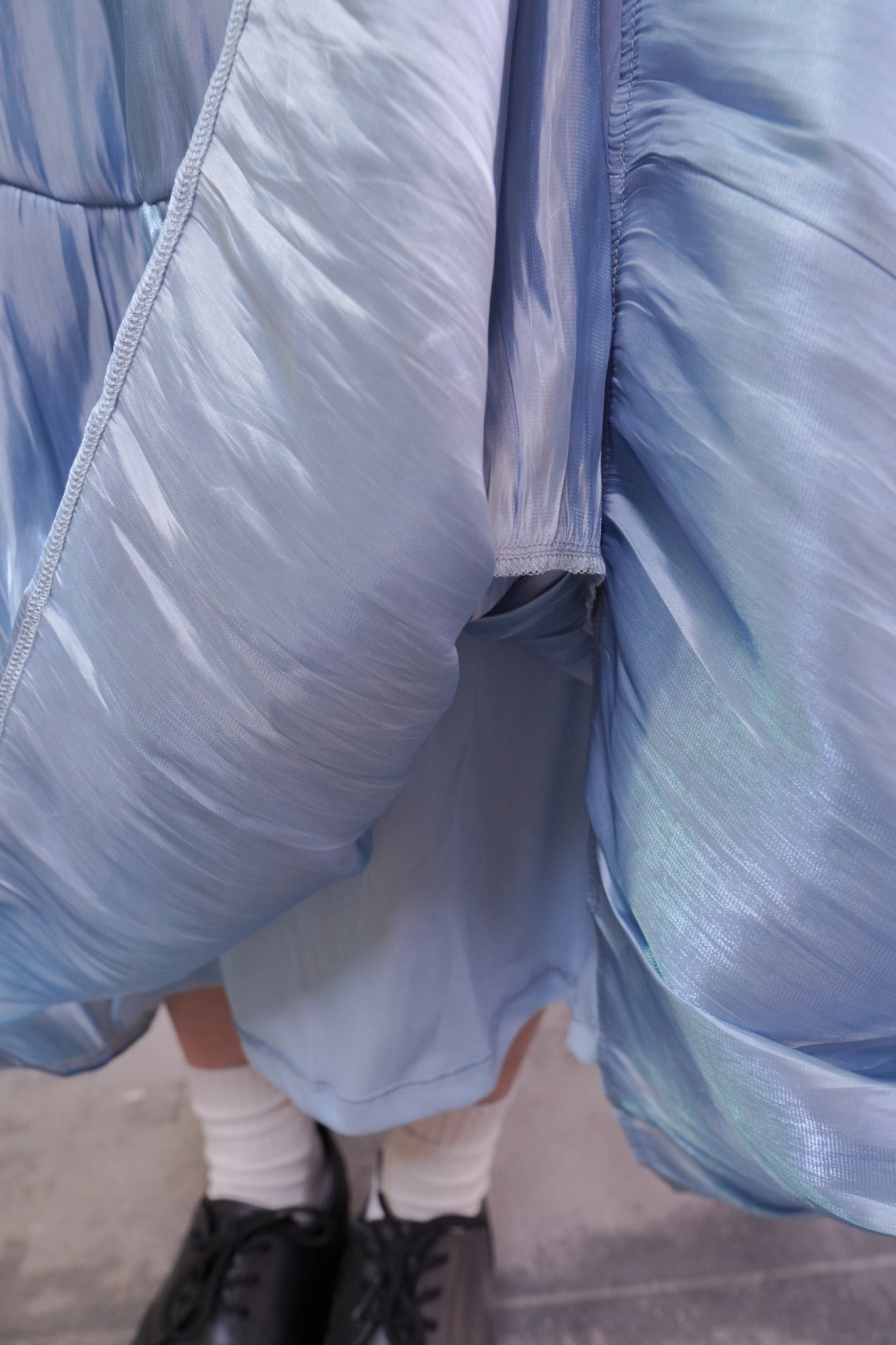 <現貨> 棉花糖BlingBling拼接半身長裙