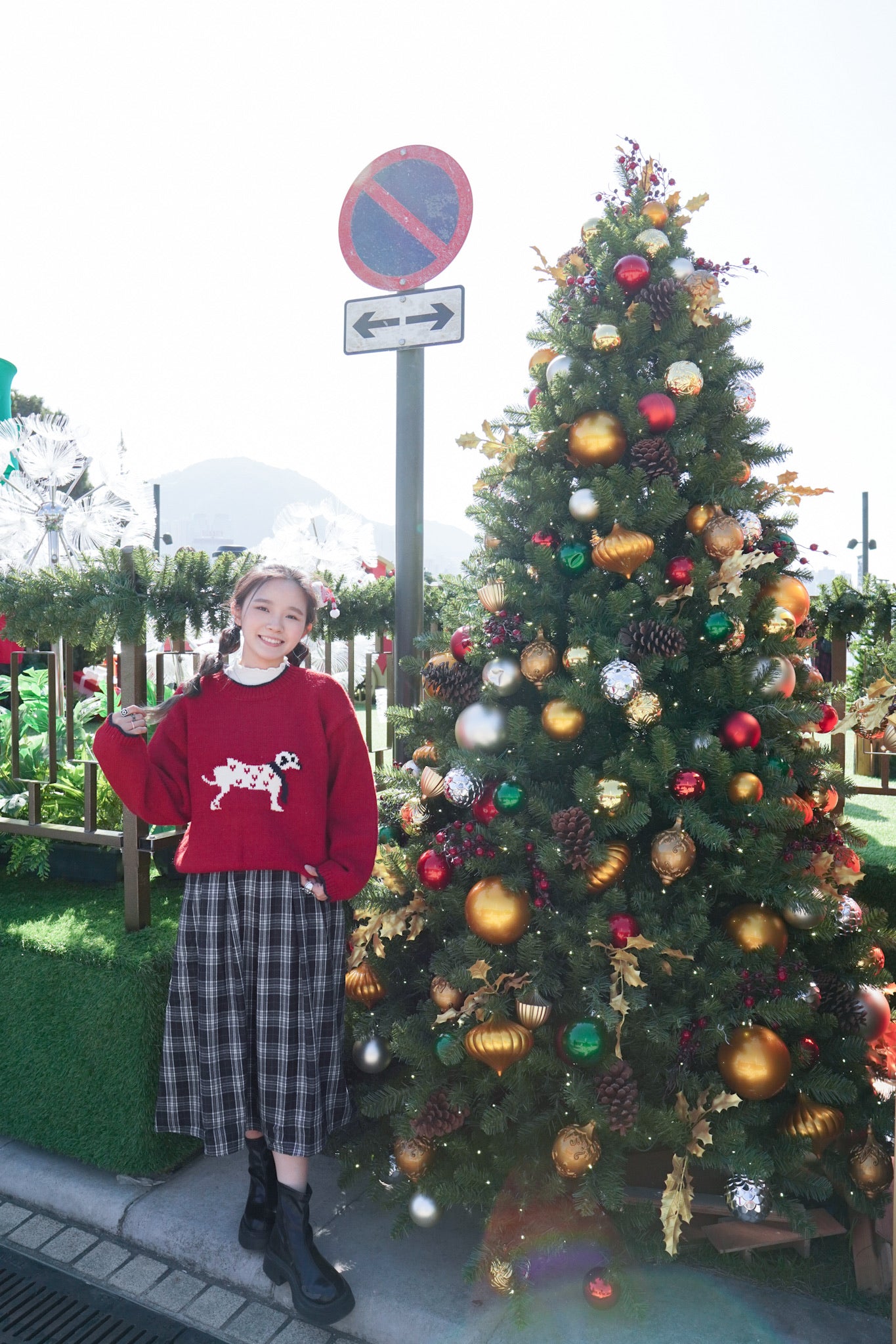 <現貨> 聖誕專屬🎄 可愛小狗長袖針織衛衣｜兩色入