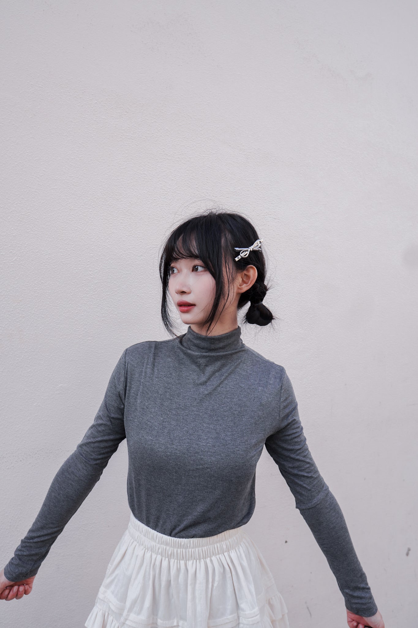 <現貨> 自家製 2025新款 高質量超親膚百搭多色高領長袖上衣｜五色入