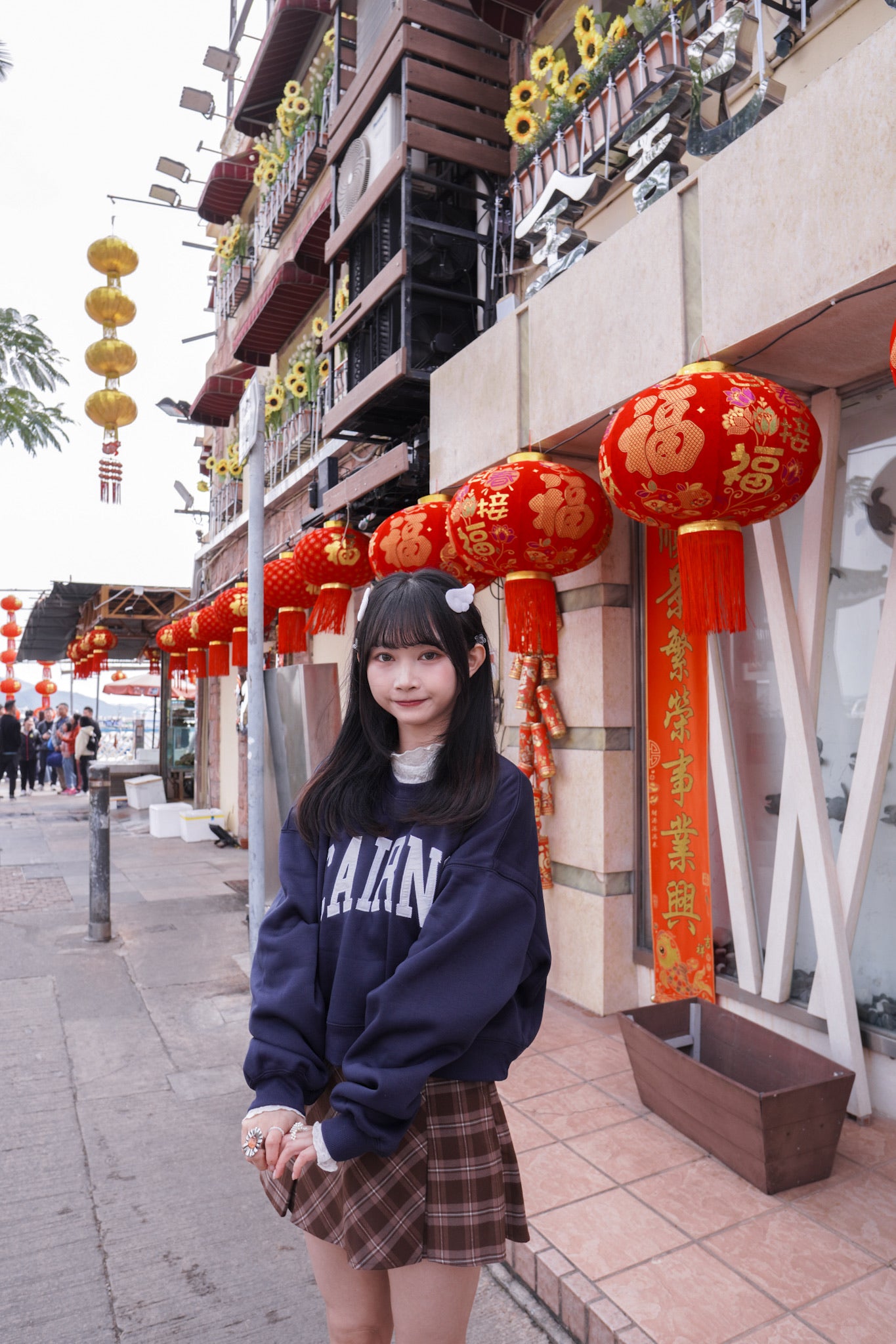 <預訂> 自家製 褶皺透明Ruffle邊立體花花高領內搭打底上衣｜兩色入