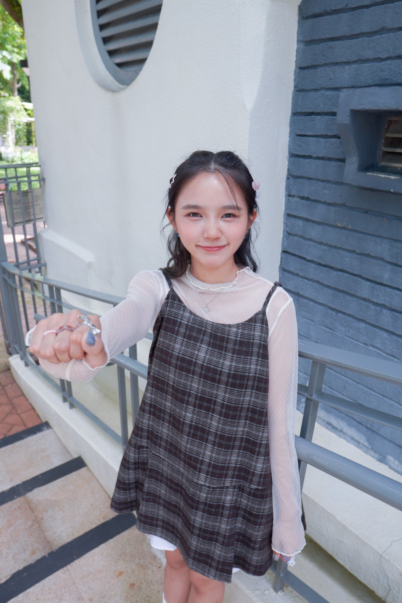 <現貨> 自家製 高腰荷葉邊三層蛋糕短裙