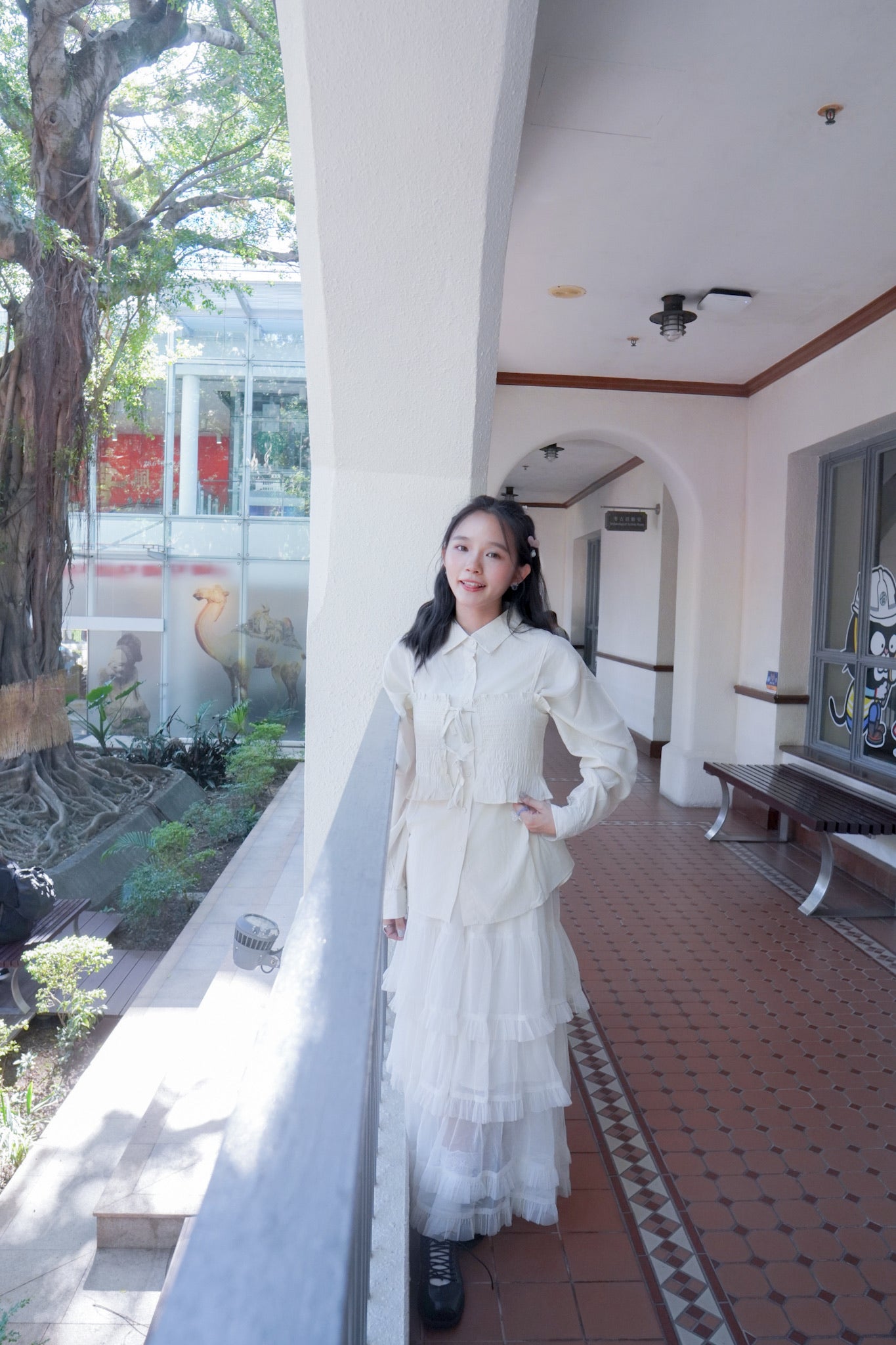 <預訂> 2025新款易襯超仙！薄紗蛋糕半身長裙｜兩色入