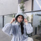 <現貨> 小眾提花ruffle邊高領打底上衣｜兩色入