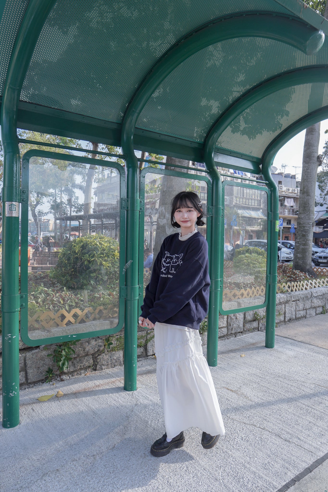 <現貨> 小狗刺繡LOGO長袖衛衣 | 兩色入