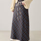 <預訂> 日本大人氣♡日牌 Apres Jour 格紋疊層半身長裙｜兩色入