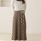 <預訂> 日本大人氣♡日牌 Apres Jour 格紋疊層半身長裙｜兩色入