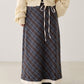 <預訂> 日本大人氣♡日牌 Apres Jour 格紋疊層半身長裙｜兩色入