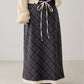 <預訂> 日本大人氣♡日牌 Apres Jour 格紋疊層半身長裙｜兩色入