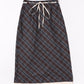 <預訂> 日本大人氣♡日牌 Apres Jour 格紋疊層半身長裙｜兩色入