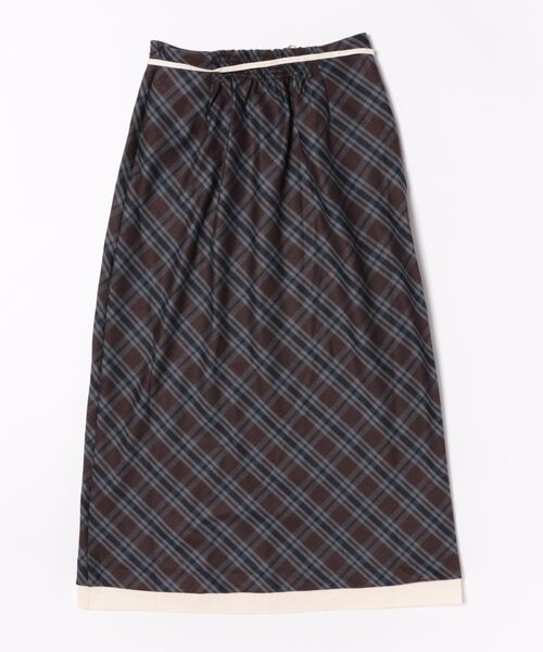 <預訂> 日本大人氣♡日牌 Apres Jour 格紋疊層半身長裙｜兩色入