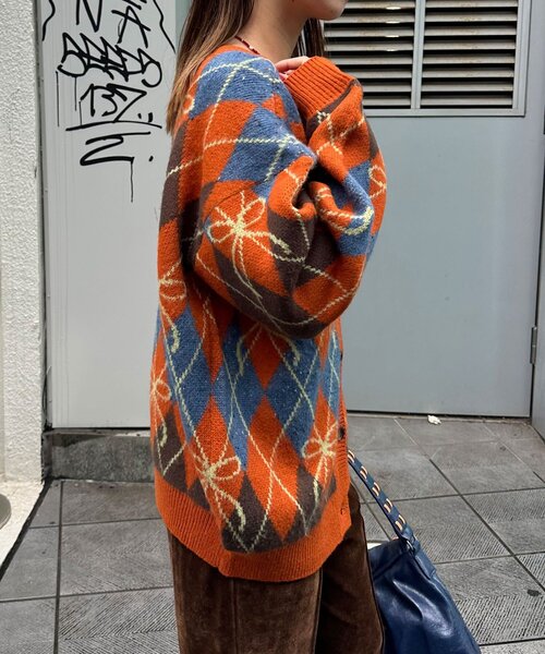 <預訂> 日牌CIAOPANIC 蝴碟結菱形針織開胸外套｜六色入