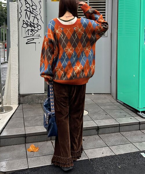 <預訂> 日牌CIAOPANIC 蝴碟結菱形針織開胸外套｜六色入