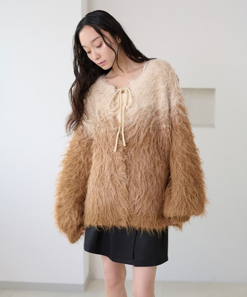 <預訂> 日本大人氣♡日牌 Apres Jour 2025新推出2-Ways 漸變針織上衣｜四色入