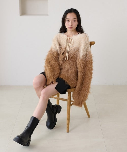 <預訂> 日本大人氣♡日牌 Apres Jour 2025新推出2-Ways 漸變針織上衣｜四色入