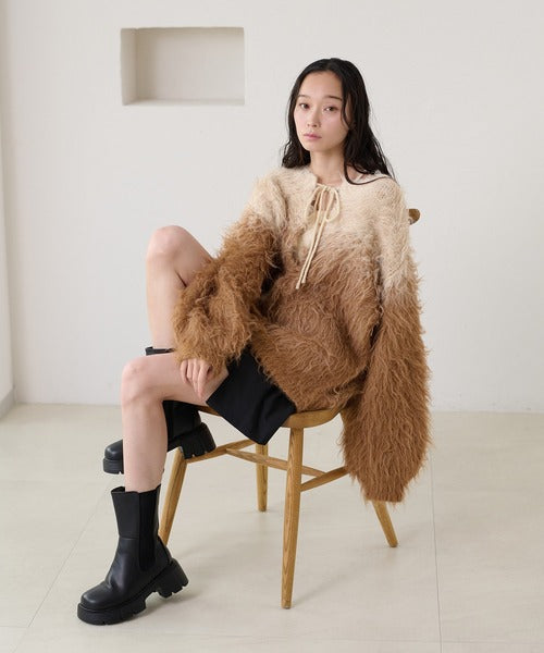 <預訂> 日本大人氣♡日牌 Apres Jour 2025新推出2-Ways 漸變針織上衣｜四色入