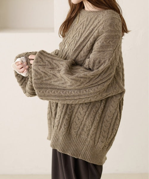 <預訂> 日本大人氣♡日牌 Apres Jour 2-Ways 繫帶麻花針織上衣｜三色入