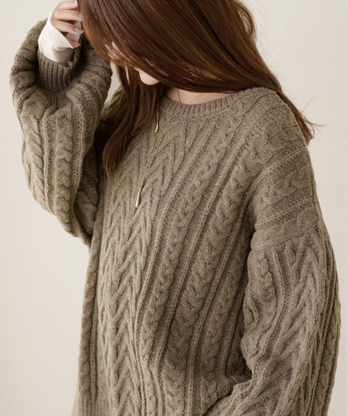 <預訂> 日本大人氣♡日牌 Apres Jour 2-Ways 繫帶麻花針織上衣｜三色入